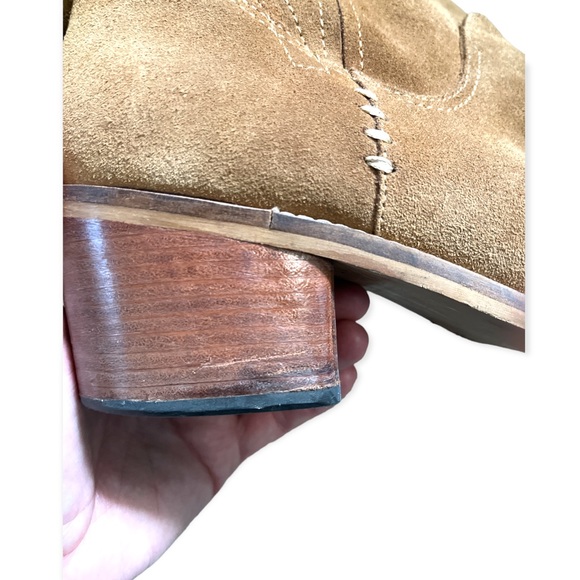 DOLCE VITA suede boots size 10 in dark tan - Picture 7 of 7
